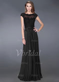 Chiffon Evening Dress With Beading